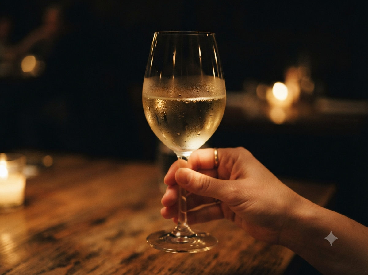 Wie schnell erwärmt sich Wein im Glas?