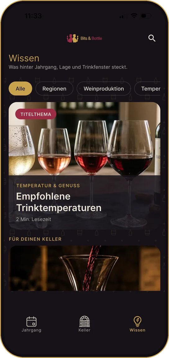 Wissensbereich mit Titelthema und Artikeln